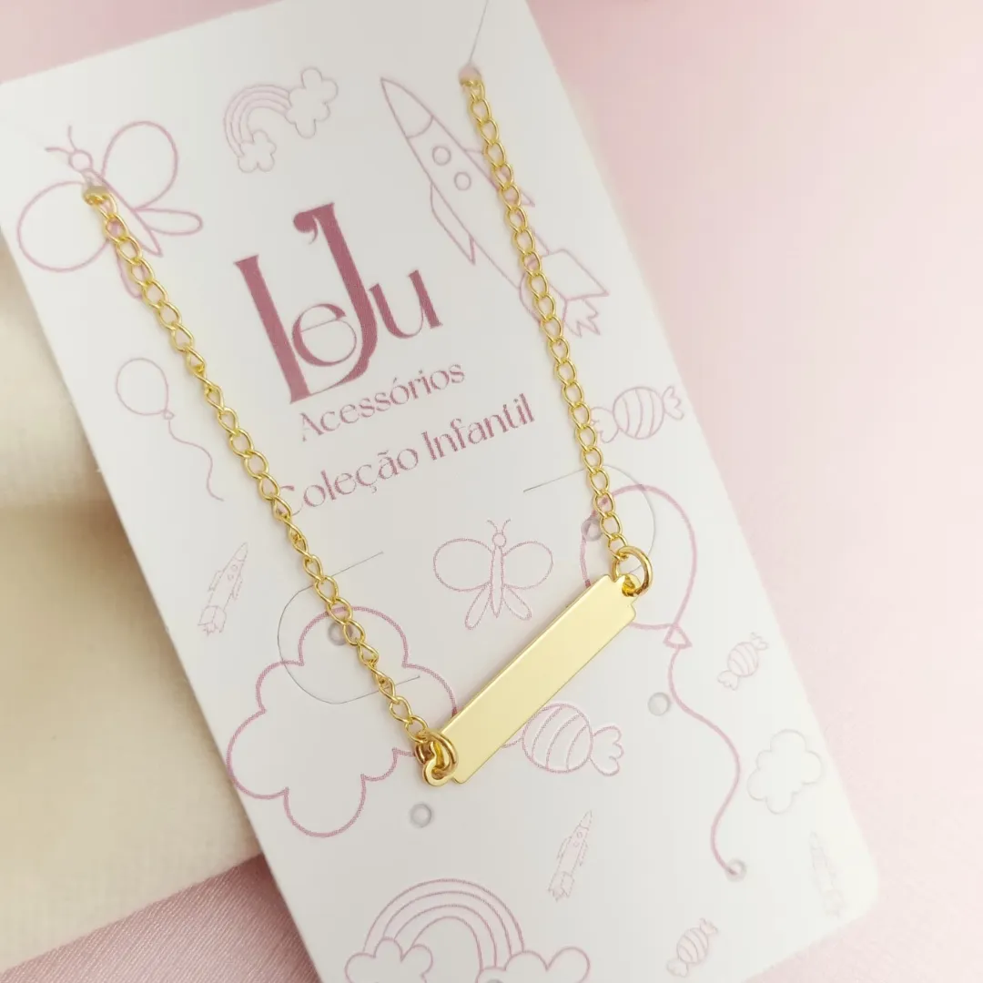 Pulseira Infantil Placa