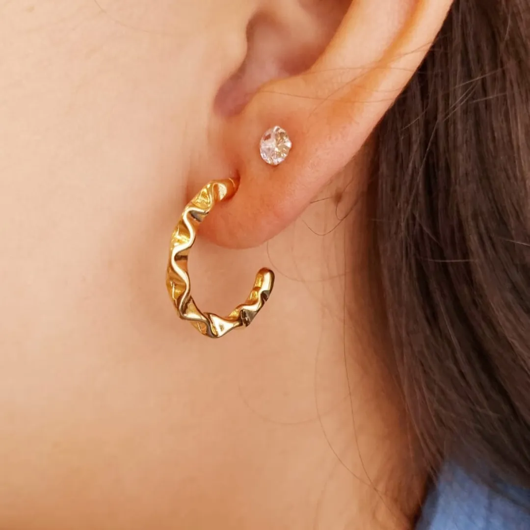 Brinco Argola Ondulado