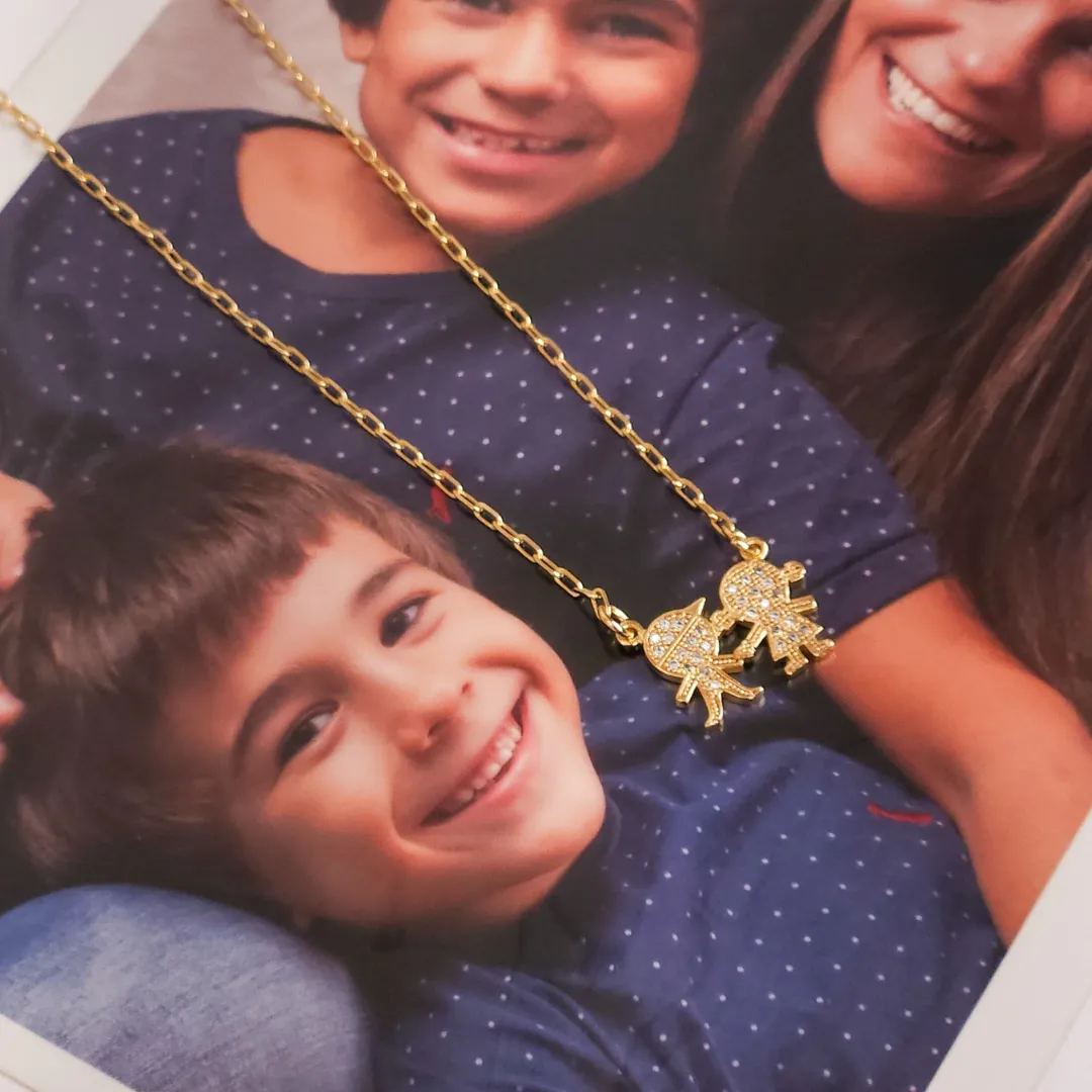 Colar Dia das Mães Irmãos