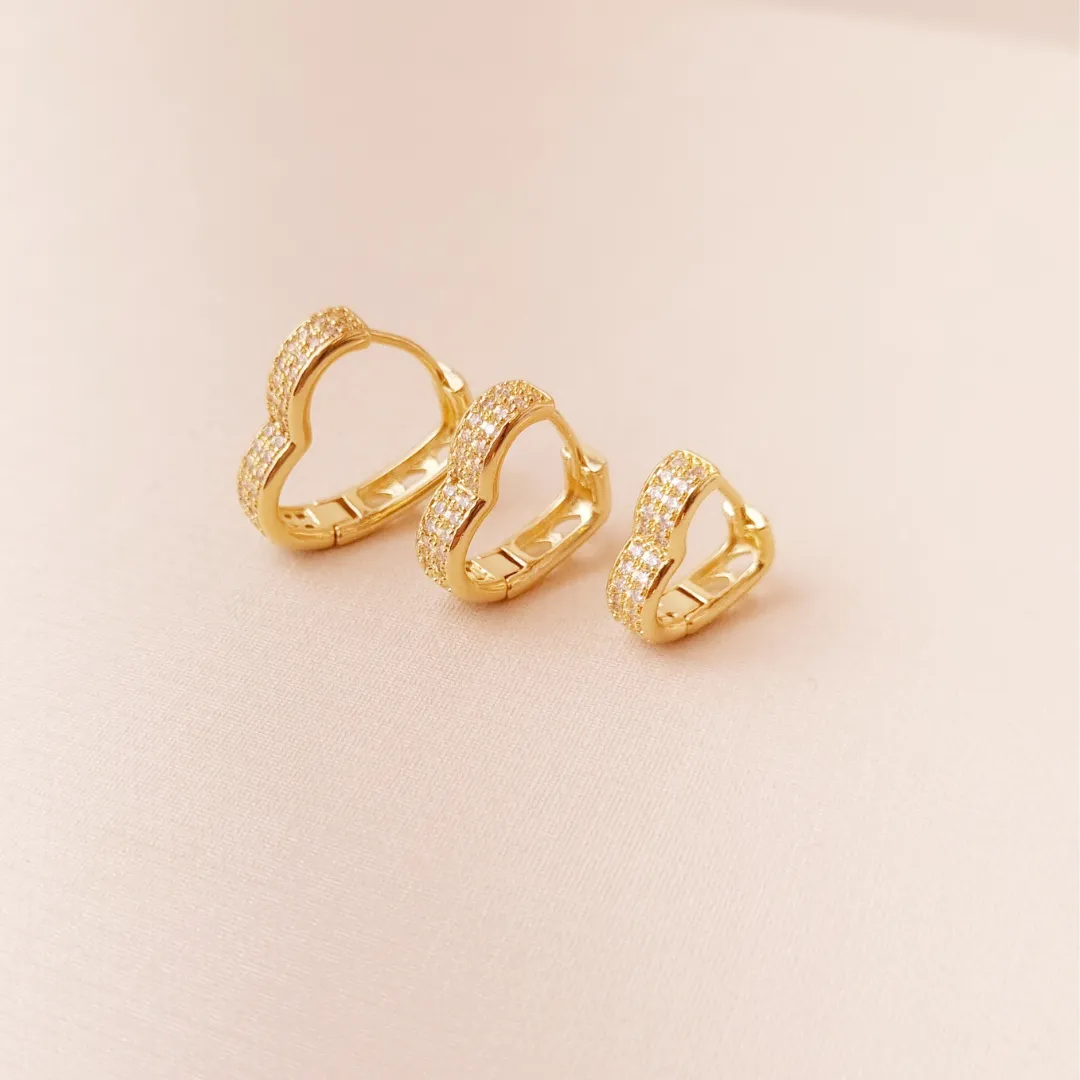 Tranqueta Coração Cravejado P