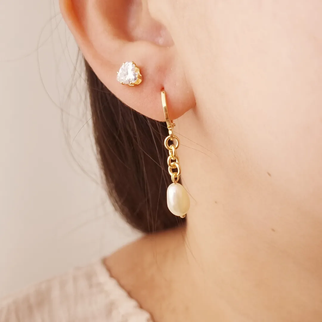 Brinco Pérola Barroca Dia das Mães