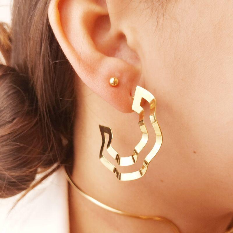 Argola Grande Fio Duplo