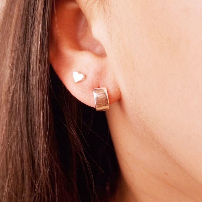 Argola Mini Banhada a Prata