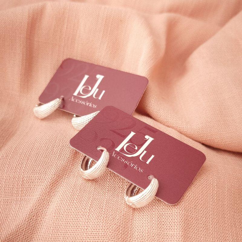 Brinco Tranqueta Colmeia em Prata 925