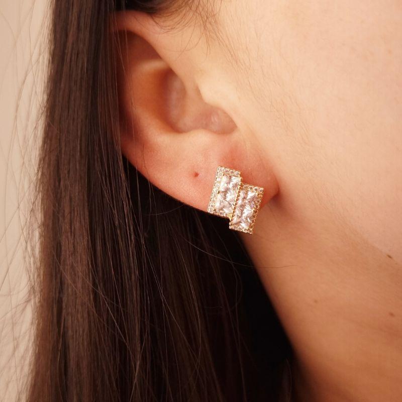 Brinco Zircônias de Festa