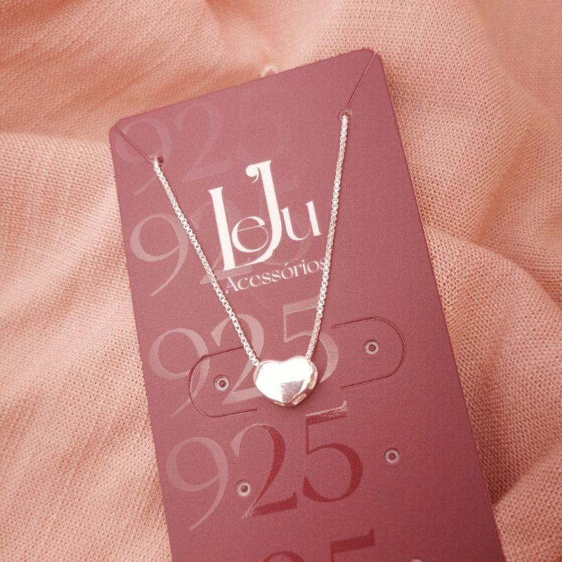 Colar Prata 925 Coração