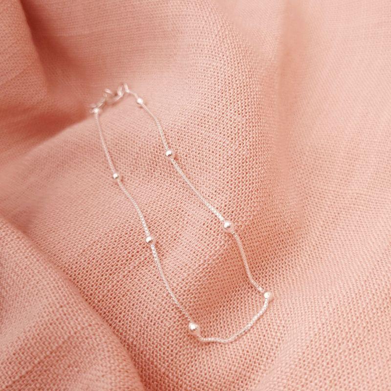 Pulseira Prata 925 Bolinha