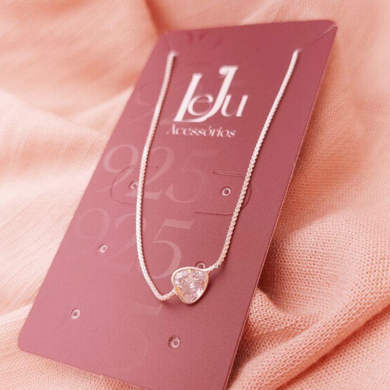 Pulseira Prata 925 Coraça2o com Zircônia