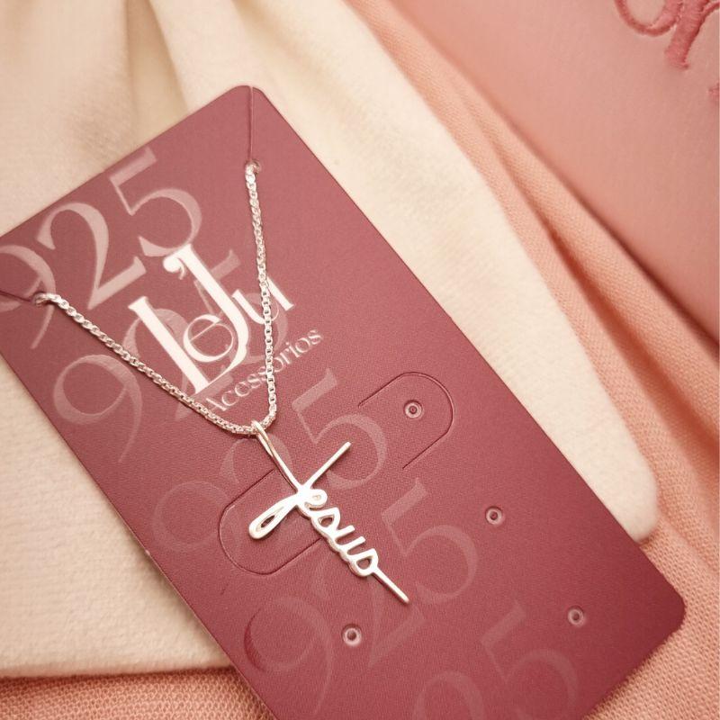 Cordão Masculino Prata 925 Jesus